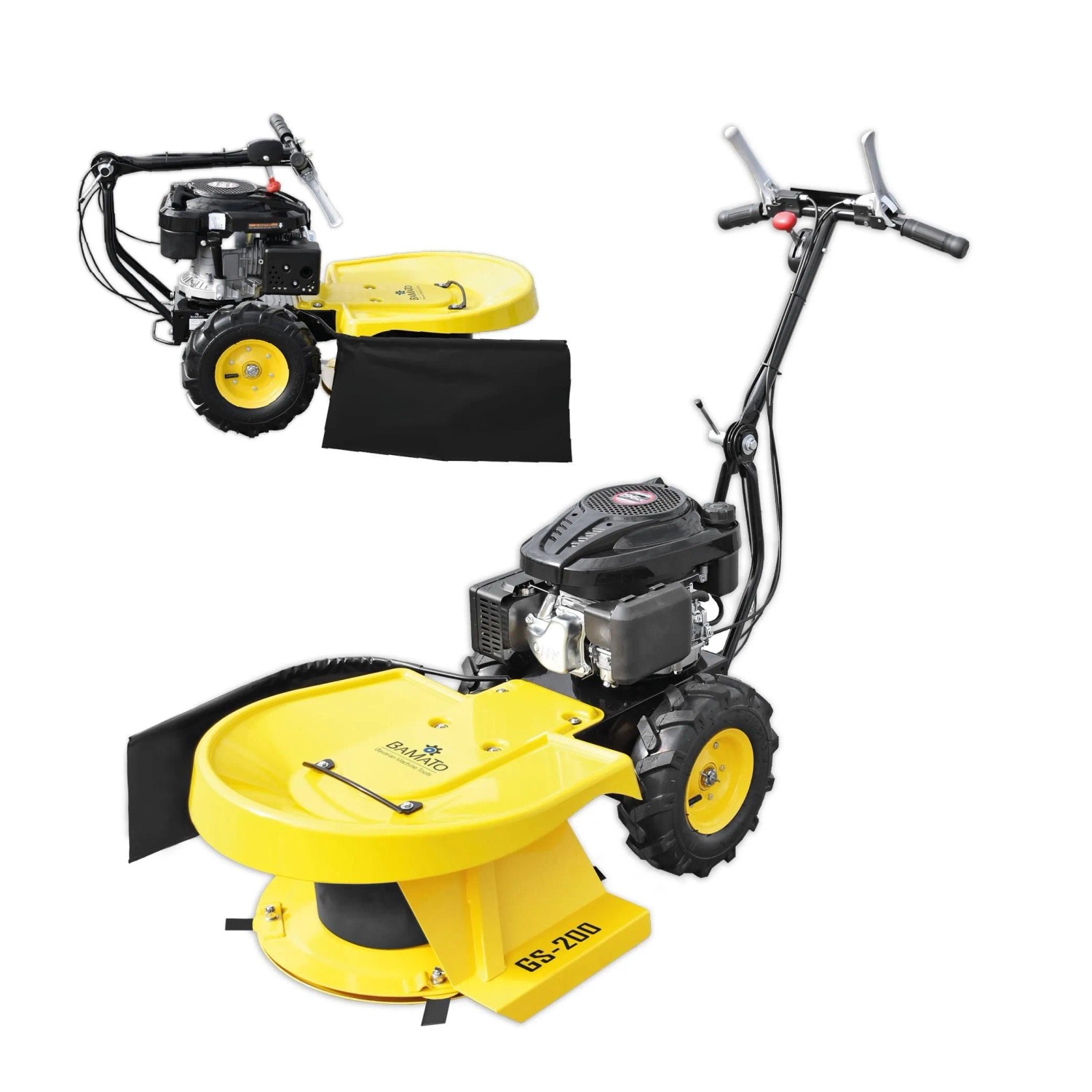 BAMATO GS-200 Hochgrasschneider Kreiselmäher 58 cm mit 3,6 kW LONCIN Motor