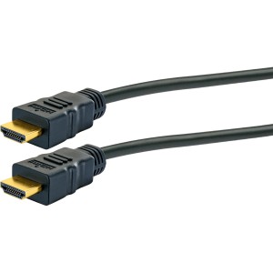 Schwaiger HDMI-Kabel, High-Speed mit Ethernet, Stecker vergoldet, für Computer & Multimedia.
