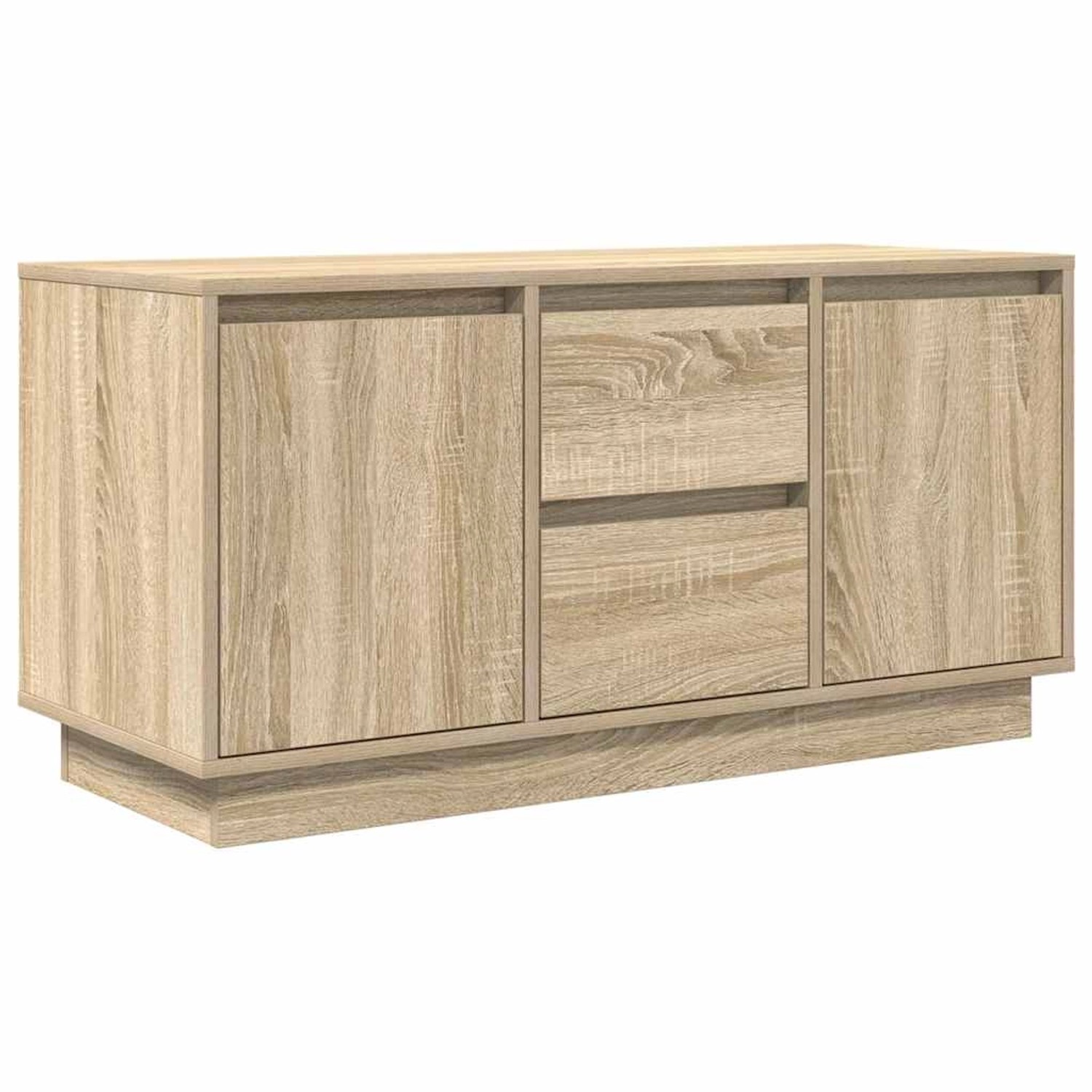vidaXL TV-Schrank mit LED-Leuchten Sonoma-Eiche 100x41x50 cm 861411 günstig online kaufen