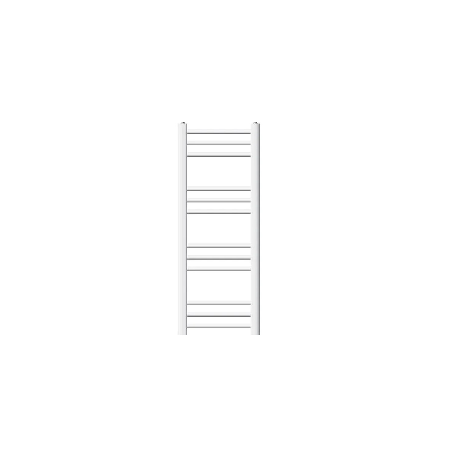 LuxeBath Badheizkörper 300x800mm Weiß Gerade mit Heizstab 600W