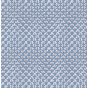 Blaue Vliestapete mit Pfauenmuster von Joules, 10x0,52m, für stilvolle Wandgestaltung.