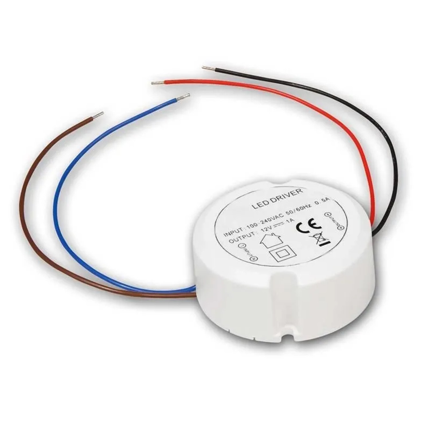 McShine LED Transformator Rund 05-12W 12V DC 220-240V