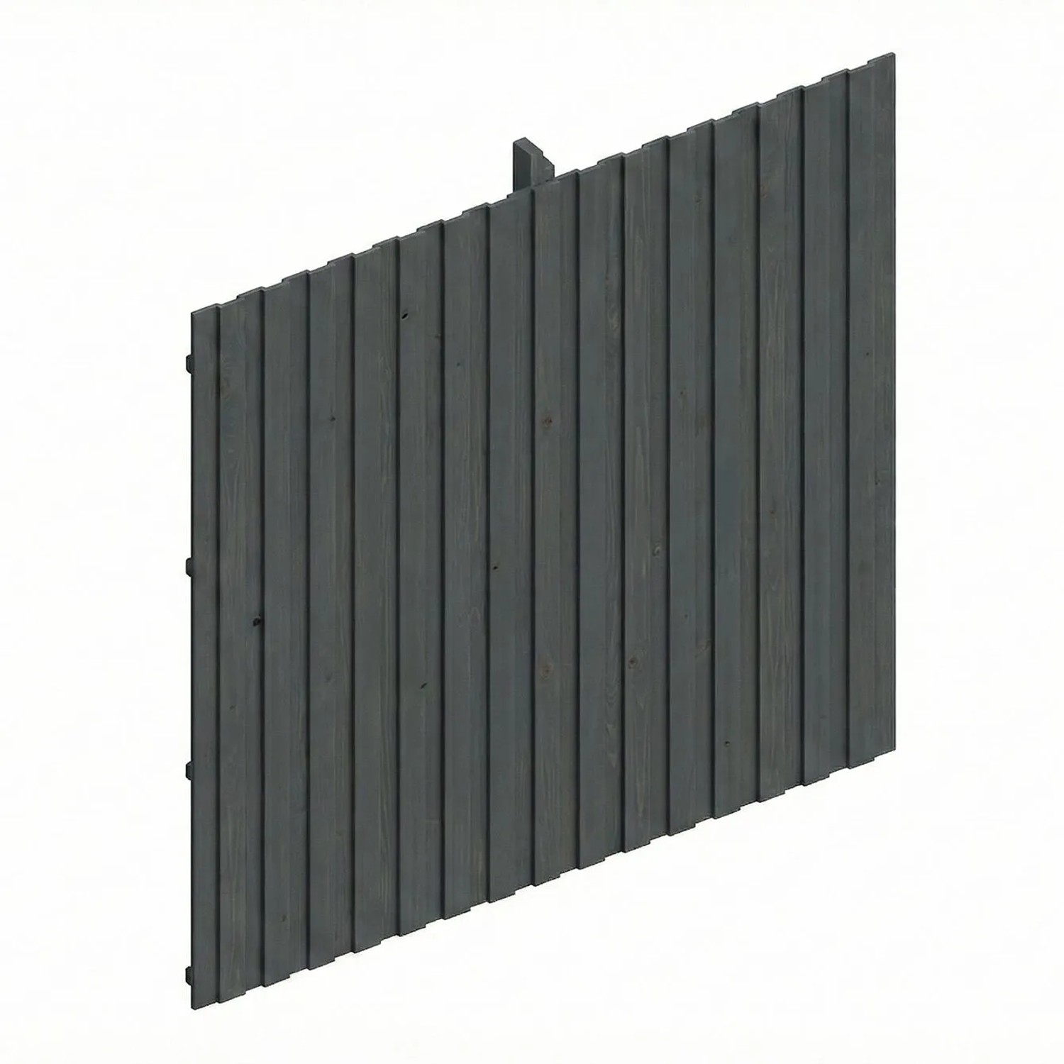 Skan Holz Rückwand Deckelschalung aus Fichte 362 cm x 330 cm in Schiefergrau