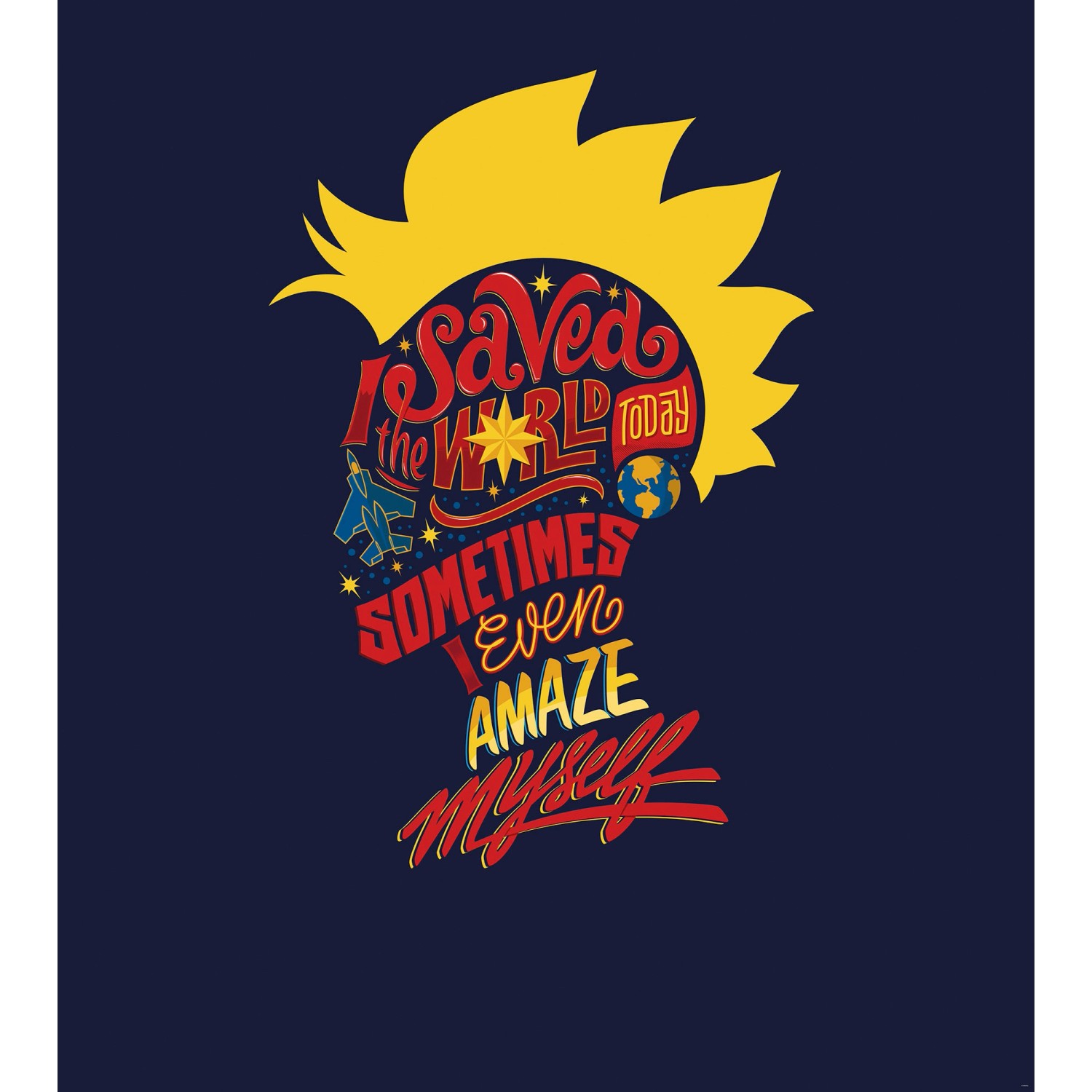 Komar Vliesfototapete Captain Marvel saves the World 250 cm x 280 cm günstig online kaufen