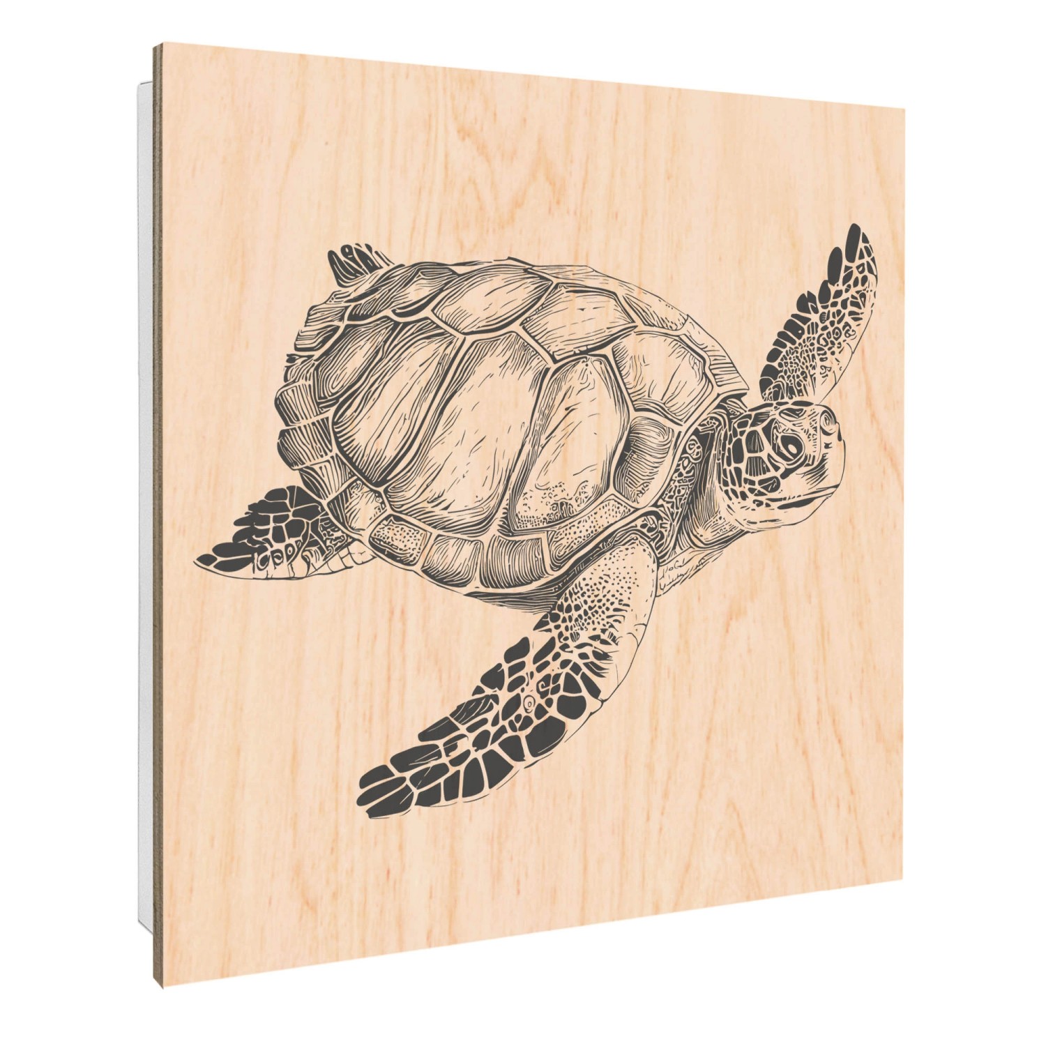 Banjado Schlüsselkasten mit Holzfront 30x30cm Weiß Scharnier Links 50 Haken günstig online kaufen