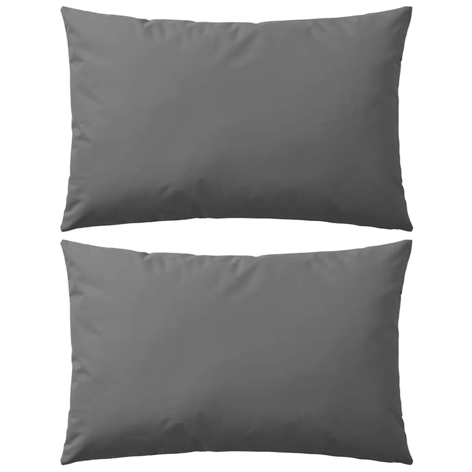 vidaXL Gartenkissen 2 Stk 60 x 40 cm Grau 132304
