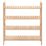 vidaXL Schuhregal Walnussholz Massiv 69x26x81 cm 247103_2