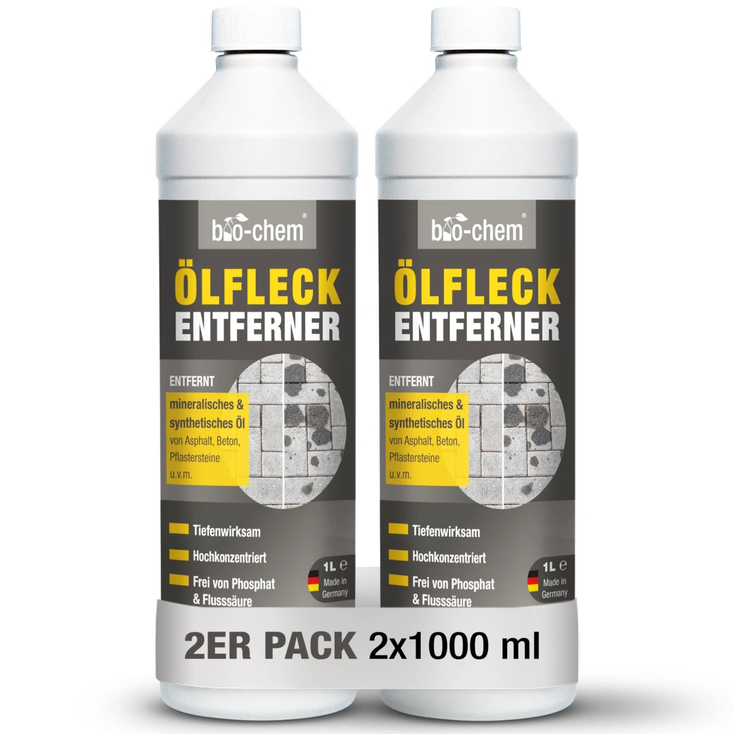 bio-chem Ölfleckenentferner 2x 1, für Pflastersteine und Beton