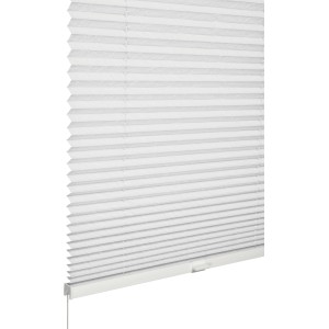 Schöner Wohnen Plissee Milla, 40x130 cm, Weiß. Lichtdurchlässiges Faltrollo für Fenster.