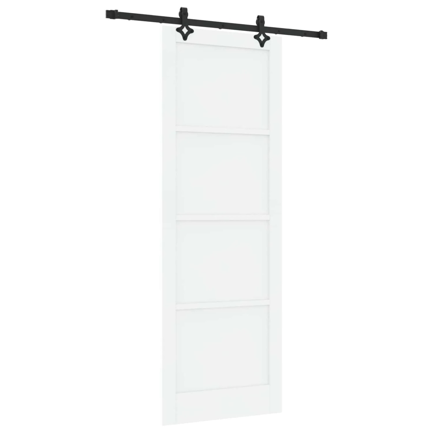 vidaXL Schiebetür ORKDAL Weiß 83 x 232 cm Massives Kiefernholz 3445545