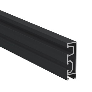 Anthrazitfarbene Solar Querstrebe (20x67x2400 mm) für ZacAlu Zaunsystem.