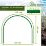 TTL GARDEN Pflanztunnel Bogen 6er Set, 65x60 cm, Metall beschichtet, für Beet, Frühbeet oder Gewächshaus.