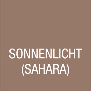 Farbfeld der Bondex Dauerschutz-Farbe Sonnenlicht-Sahara (seidenglänzend).
