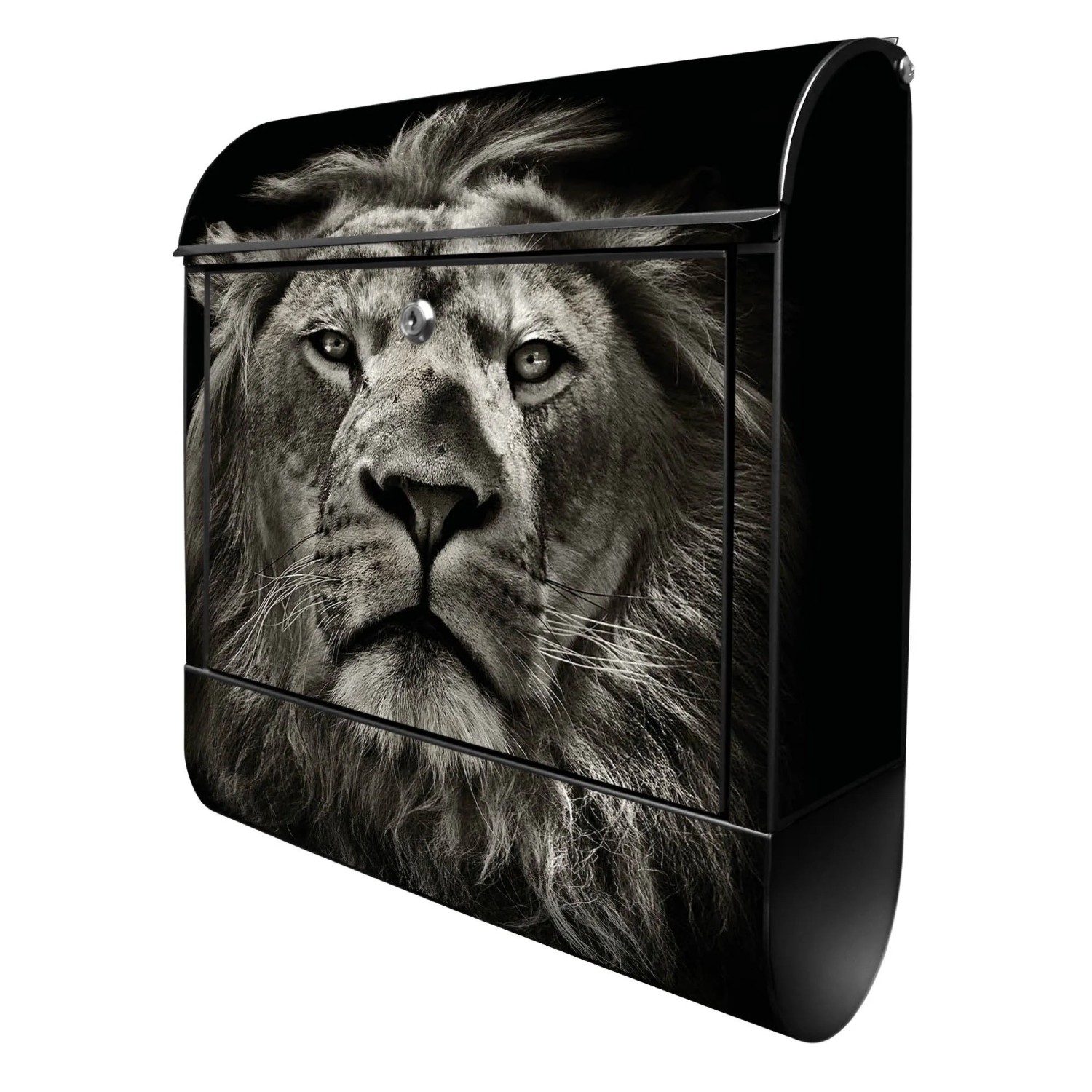 Banjado Design Briefkasten Schwarz Pulverbeschichtet 39x47x14cm 2 Schlüssel günstig online kaufen