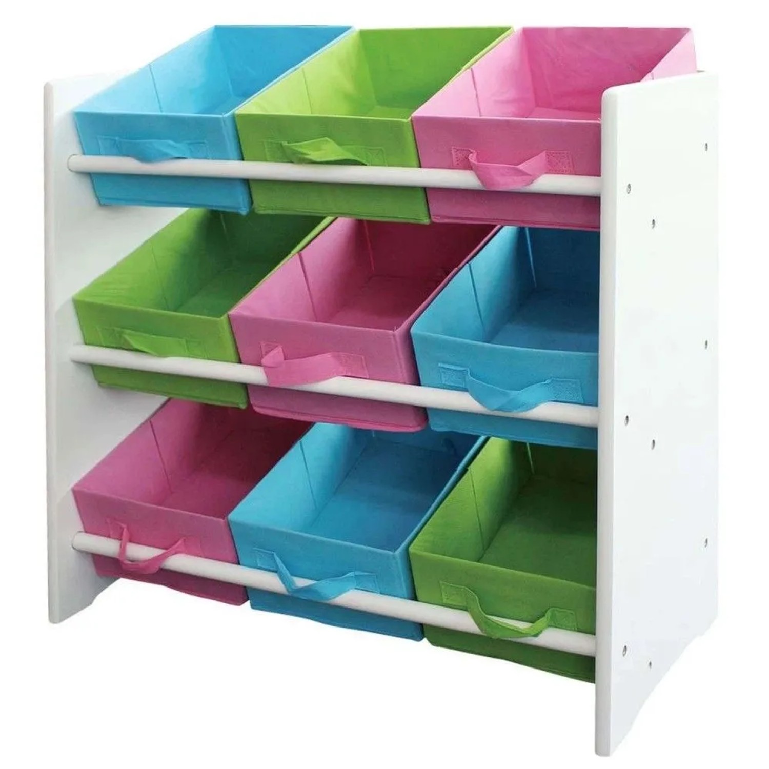 MCW Buntes Kinderregal Holz mit Boxen
