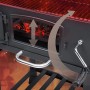 Detailaufnahme: Taino Hero XL Holzkohlegrill mit höhenverstellbarer Kohlewanne für optimale Temperaturkontrolle.