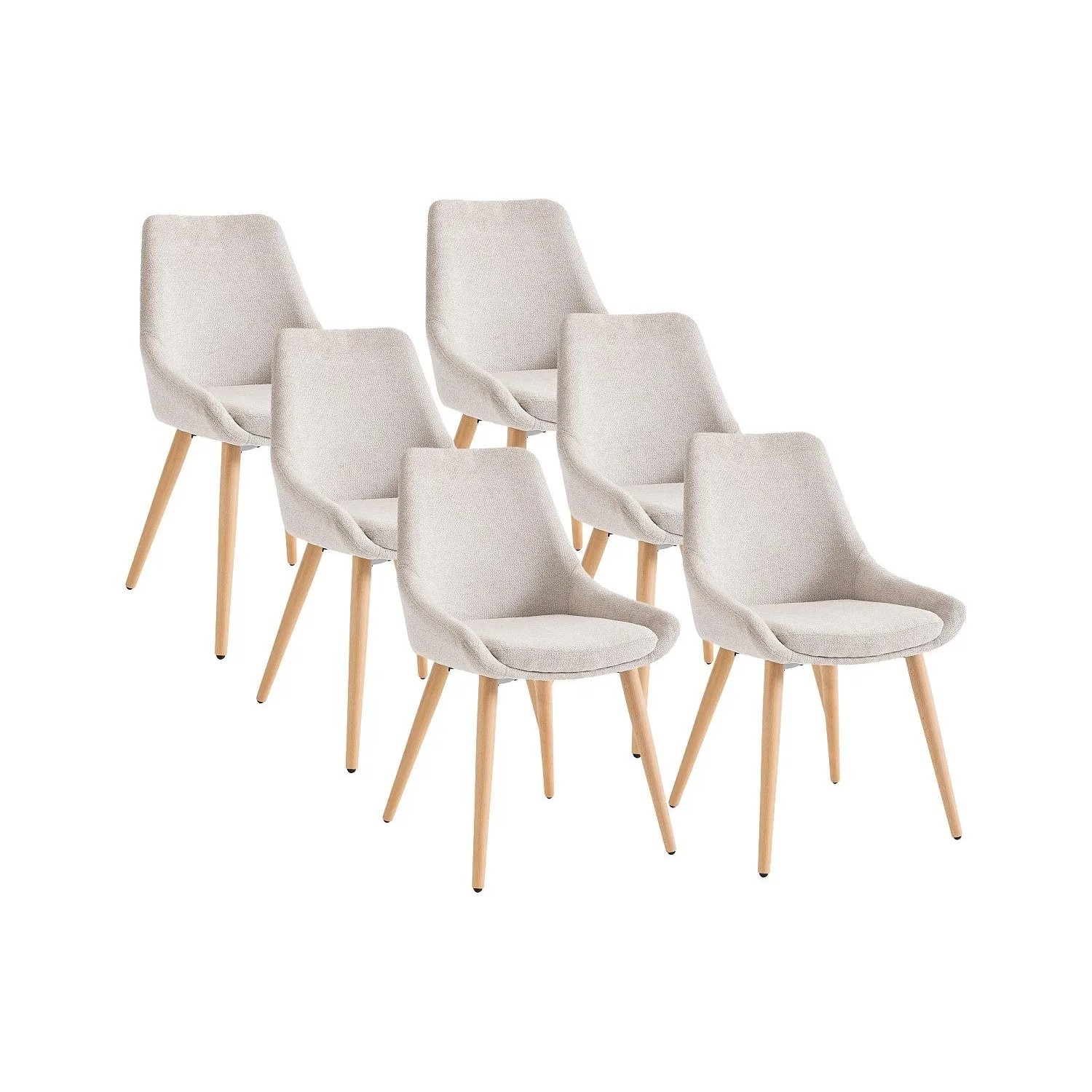 Vente-unique Stuhl Masurie Beige 49 cm