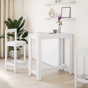 vidaXL Bartisch Weiß 102x50x103,5 cm Holzwerkstoff 854409