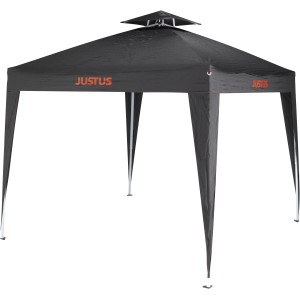 Justus Grill-Pavillon, 250x250 cm, faltbar, in Schwarz. Ideal für Grillabende im Garten.