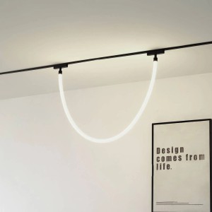 Lindby LED Deckenleuchte Lumaro 10038156 Modern in Weiß aus Textil 1-flammig Wohnzimmerleuchte