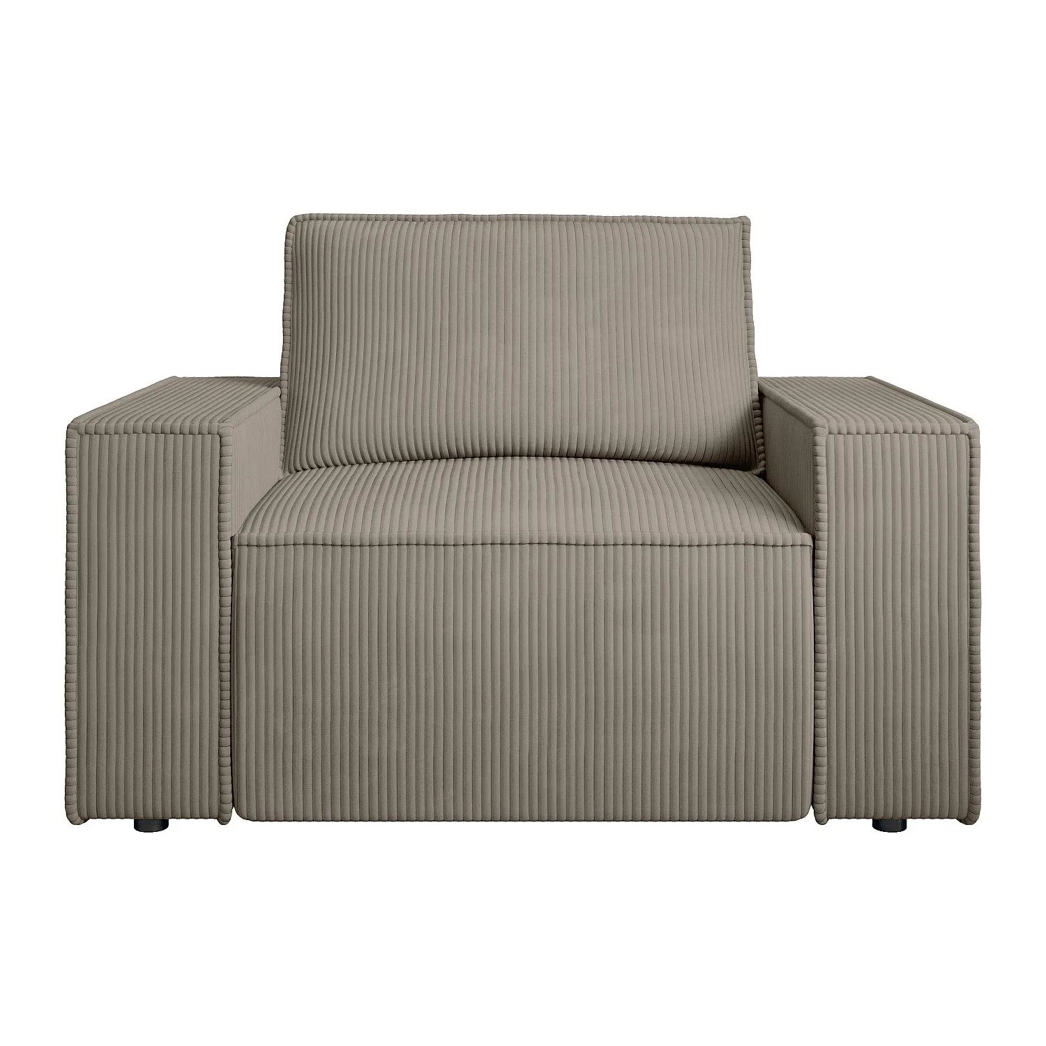 Vente-unique Sessel Mit Gerader Rückenlehne Amelia Taupe 120 cm