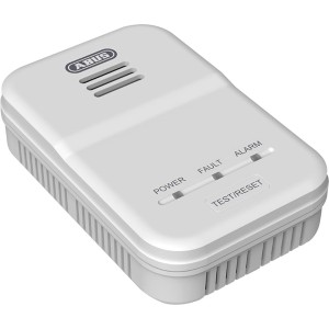 Abus Gaswarnmelder GWM100ME in Weiß, zur frühzeitigen Warnung vor austretendem Gas.