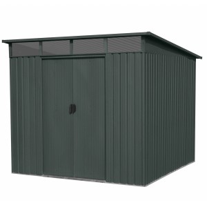 Floraworld Gerätehaus Lightline Größe 4 Pultdach Oberlicht 239 x 279 x 202 cm