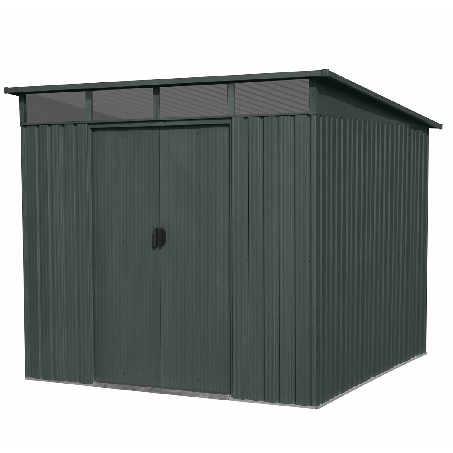 Floraworld Gerätehaus Lightline Größe 4 Pultdach Oberlicht 239 x 279 x 202 günstig online kaufen