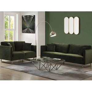 Vente-unique Stehlampe Ombrage Silberfarben 139 cm