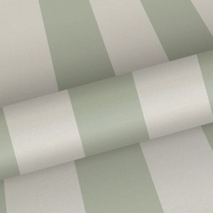 Sanders & Sanders Tapete Streifen Grün und Beige 53 cm x 10.05 m
