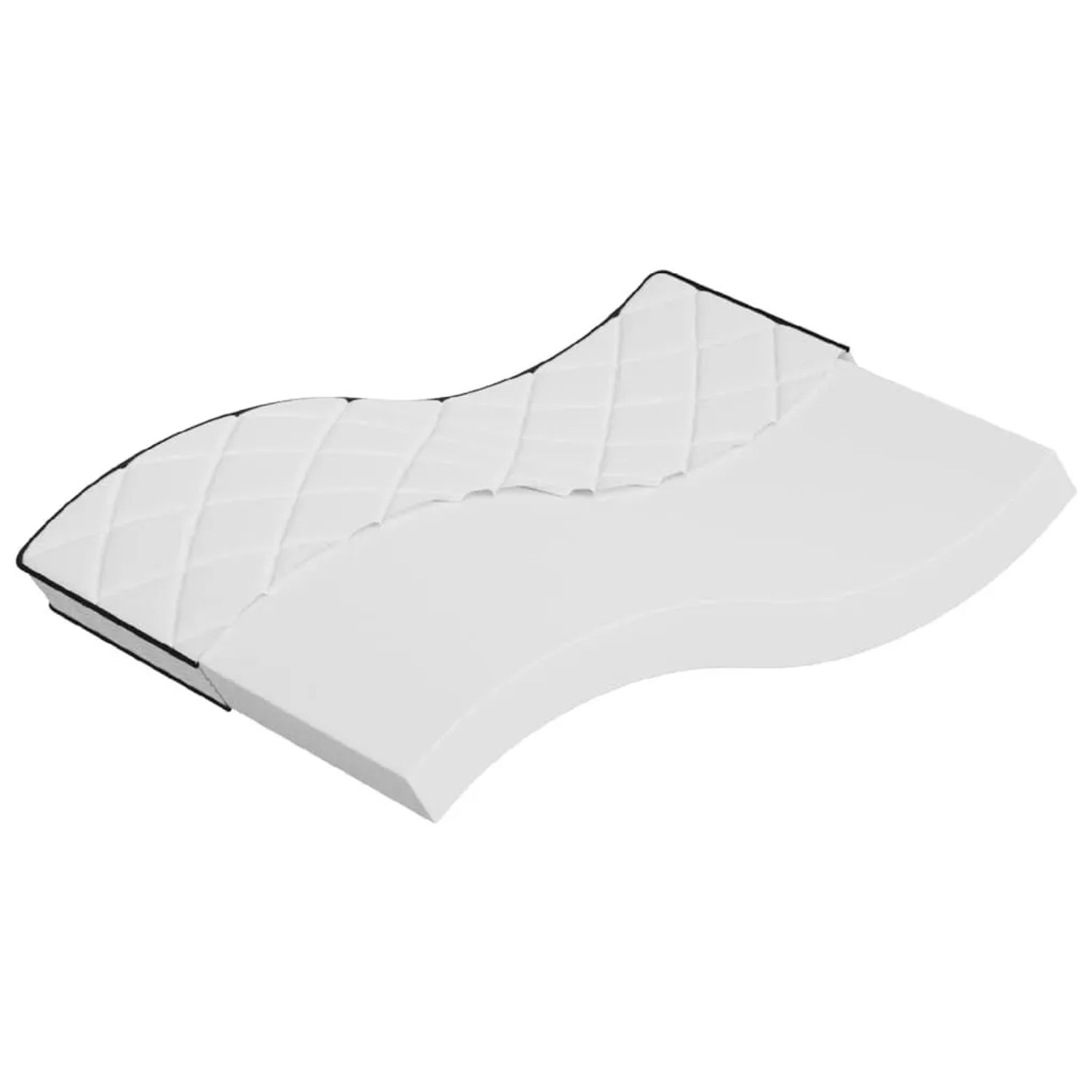 vidaXL Matratze Schaumstoff Mittelweich 140x190 cm 373035