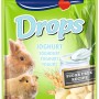 Vitakraft Drops Joghurt für Nager, zuckerfreie Leckerlis im wiederverschließbaren Beutel.