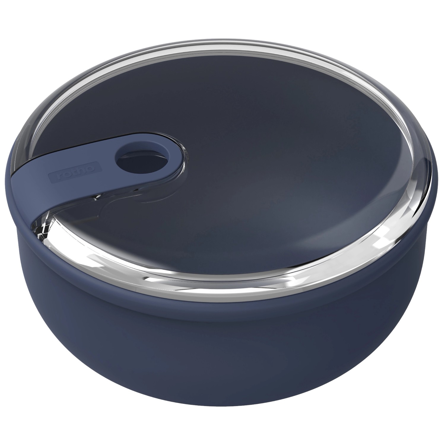 Rotho Frischhaltedose Ela Rund 0,75, Dunkel-Blau