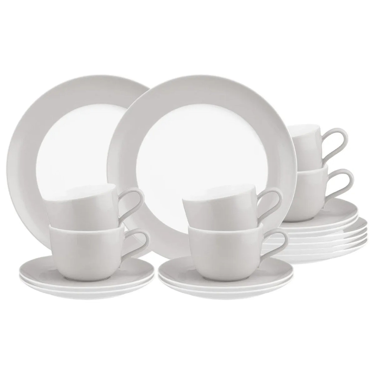 Seltmann Weiden Liberty Pure Colors Kaffeeservice 18-teilig New Grey