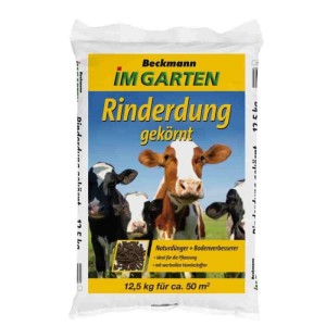 Beckmann&brehm Rinderdung Gekörnt 12,5 kg für Gemüse und Rosen