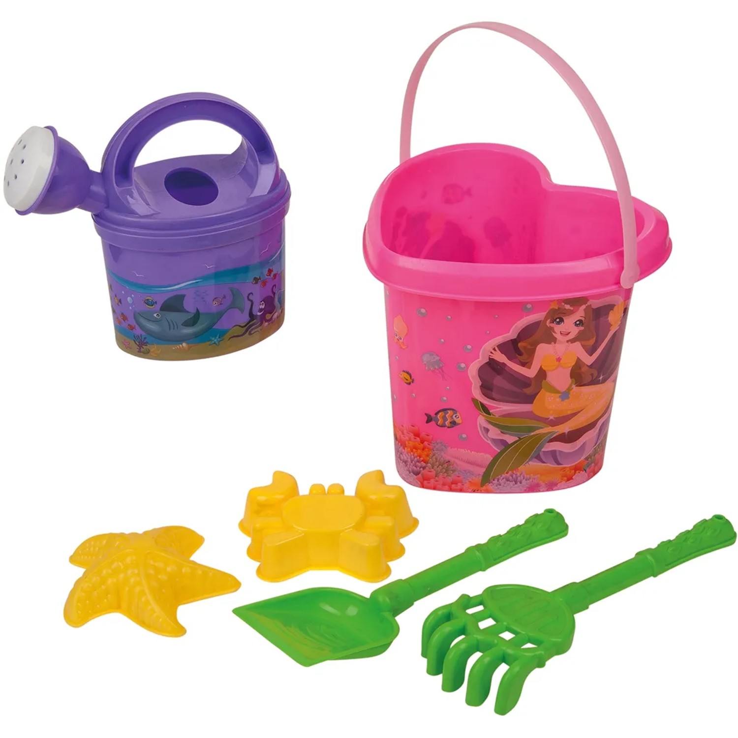 LENA Happy Sand Spielset 10-teilig – Sandspielzeug Für Kinder Ab 2 Jahre