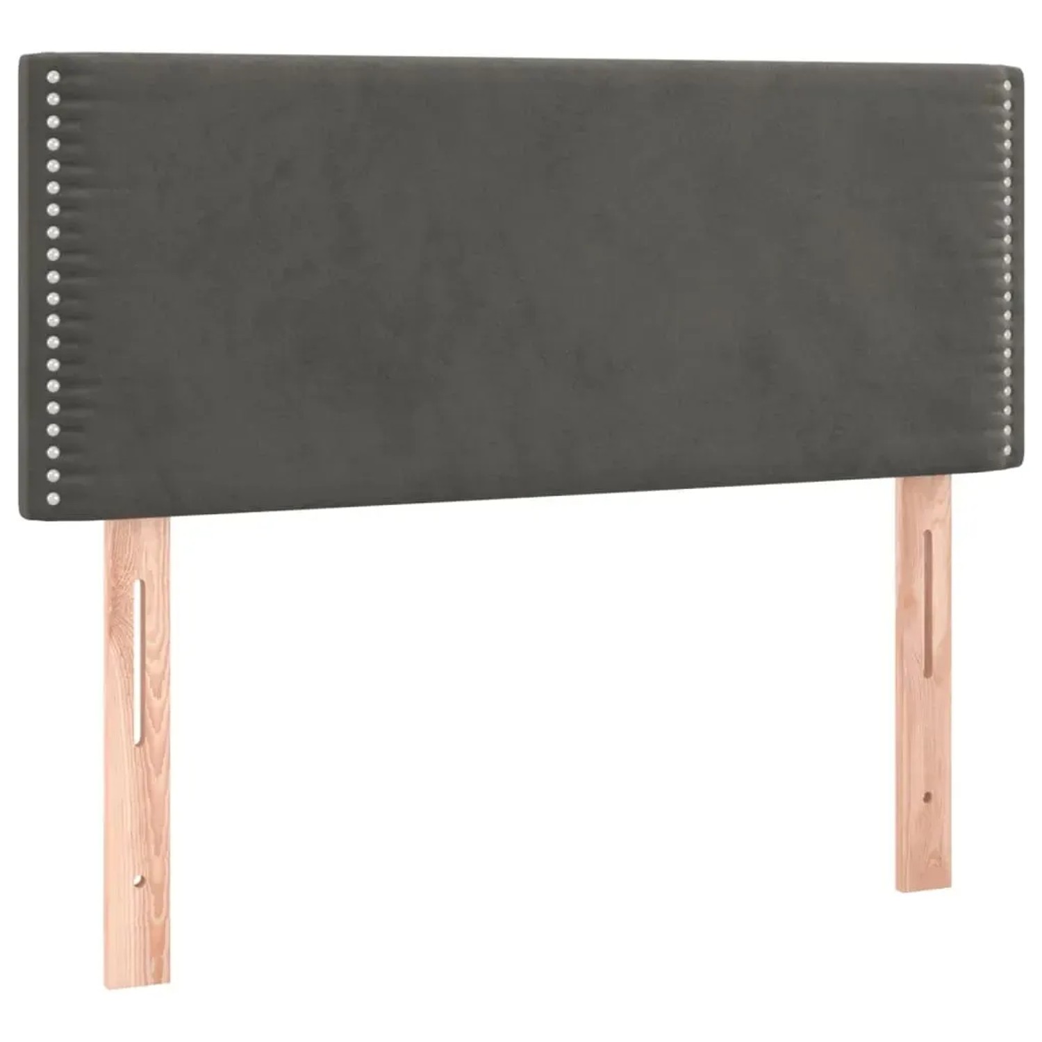 vidaXL LED Kopfteil Dunkelgrau 90x5x78/88 cm Samt 3121509