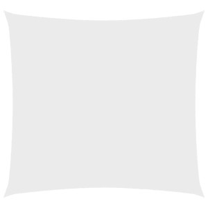 vidaXL Sonnensegel Oxford-Gewebe Quadratisch 5x5 m Weiß 135251