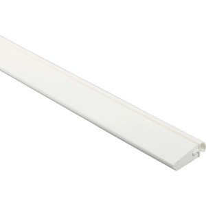Weiße Tür- und Fensterleiste mit Dichtung (21x9 mm, 2,2 m) für den optimalen Abschluss.