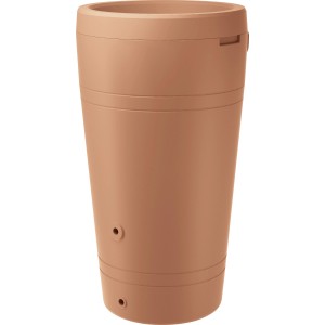 Waterform Regentonne Tube 230 l in Terracotta, ideal für die Gartenbewässerung.