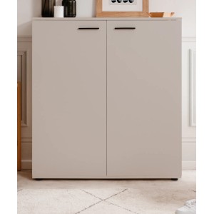 Furn.Design Schuhschrank Samtfarben 100 x 110 cm 2-türig 12 Fächer Logu