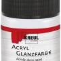 Kreul Acrylfarbe Glänzend Hellgrau, 50ml, für Bastelarbeiten.