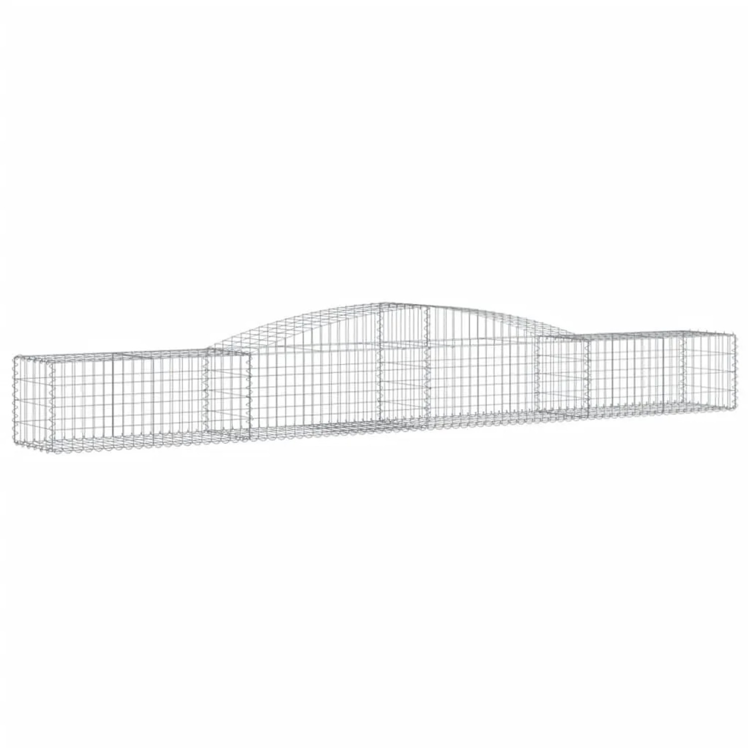 vidaXL Gabionen mit Hochbogen 5 Stk 400x50x40/60cm Verzinktes Eisen 3146960