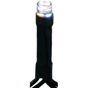 Detailaufnahme: LED-Lichtervorhang mit warmweißem Licht für Außen- und Innenbereich.