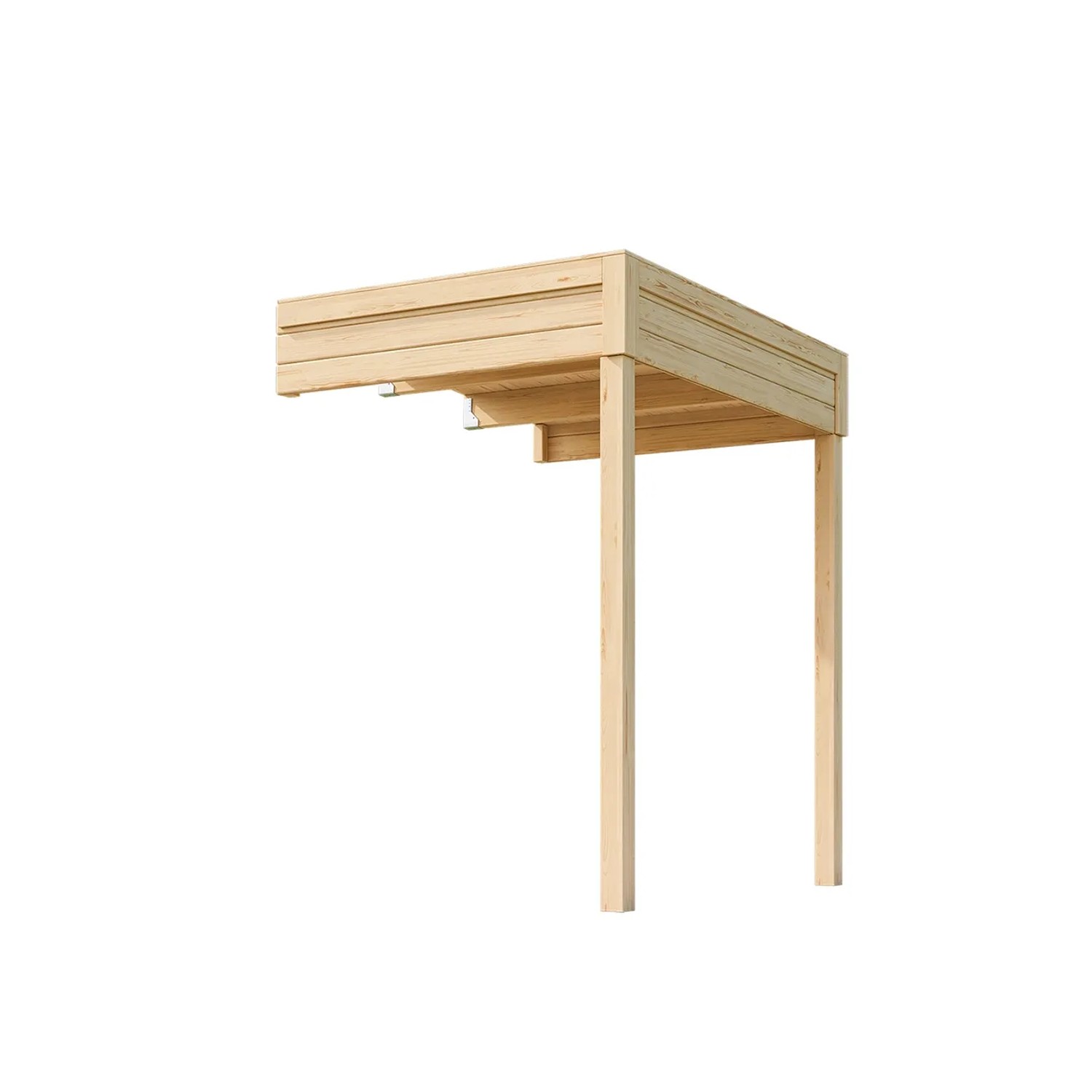 Weka Anbau 1 für Weka Gartenhaus Batu 1 Natur 150 cm x 200 cm