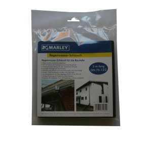 Marley Regenwasserschlauch DN 75-125, 5 m, schwarz, in Folie verpackt.