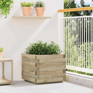 vidaXL Hochbeet 50x50x40 cm Holz Quadratisch 41659