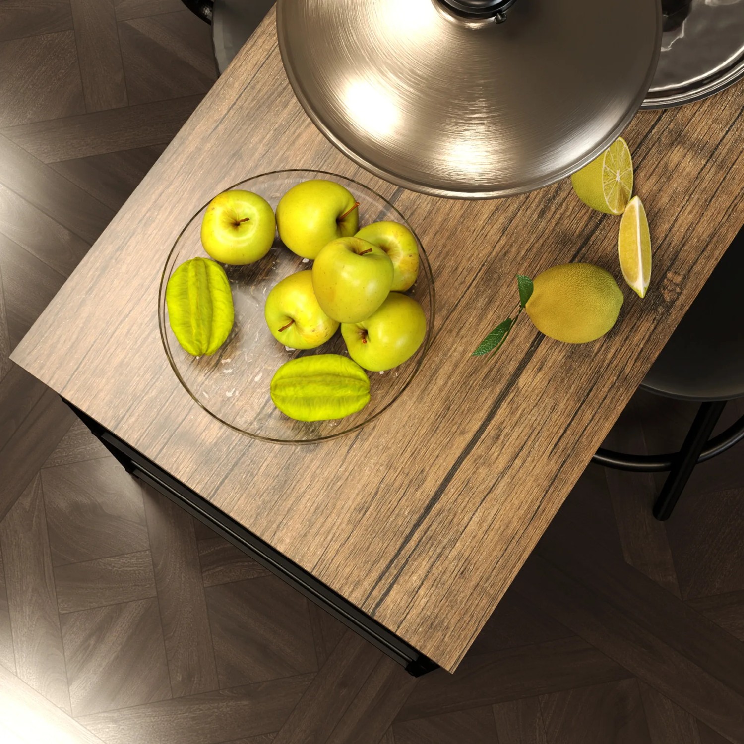 HOMCOM Bartisch-Set, 3-teilig, Eiche: Tisch mit Barhockern, Stahlgestell, MDF-Platte. Ideal für Küche oder Essbereich.