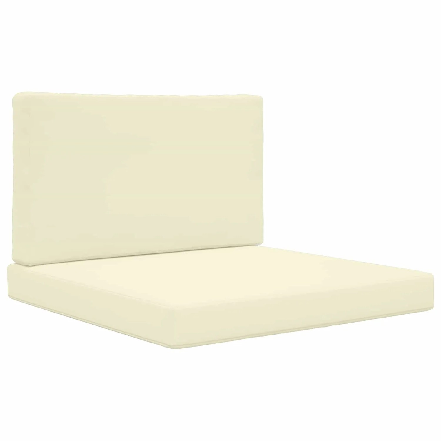 vidaXL Sofakissen für Draußen 2-Tlg Creme Polyester 900831