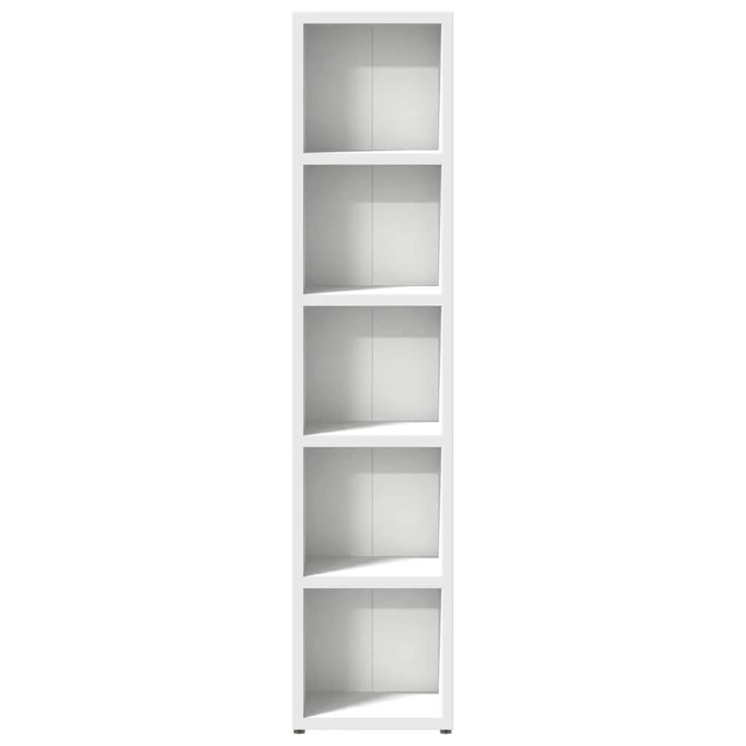vidaXL CD-Regale 2 Stk Weiß 21x16x93,5 cm Holzwerkstoff 802696_6